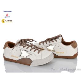 Кросівки дитячі модні Весна/осінь S2621020 beige-brown (7 пар р.31-37) "Clibee-Doremi" недорого оптом від прямого постачальника