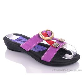 Шльопанці дитячі літні Літо K26-1512 purple (30-35) (6 пар р.30-35) "DeMur" недорого оптом від прямого постачальника