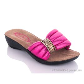 Фотография Шлепки детские летние Лето K26-809 fuchsia (25-30) (6 пар р.25-30) "DeMur" недорого оптом от прямого поставщика