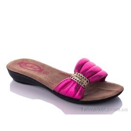 Фотография Шлепки детские летние Лето K26-809 fuchsia (30-35) (6 пар р.30-35) "DeMur" недорого оптом от прямого поставщика