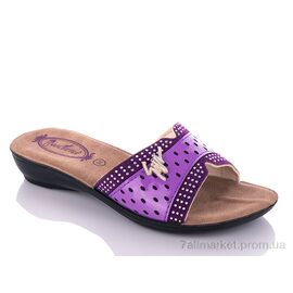 Фотография Шлепки детские летние Лето K26-810 purple (30-35) (6 пар р.30-35) "DeMur" недорого оптом от прямого поставщика