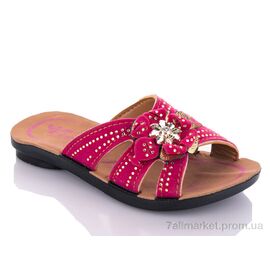 Фотография Шлепки детские летние Лето K26-Elena 1 fuchsia (25-29) (6 пар р.25-29) "DeMur" недорого оптом от прямого поставщика