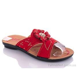 Фотография Шлепки детские летние Лето K26-Elena 2 red (30-35) (6 пар р.30-35) "DeMur" недорого оптом от прямого поставщика