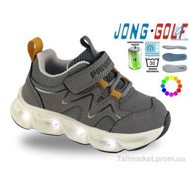Фотография Кроссовки детские модные Весна/осень B12007-2 LED (8 пар р.23-30) "Jong Golf" недорого оптом от прямого поставщика