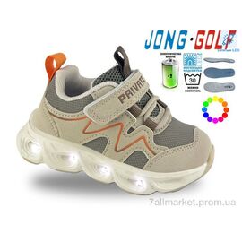 Фотография Кроссовки детские модные Весна/осень B12007-3 LED (8 пар р.23-30) "Jong Golf" недорого оптом от прямого поставщика