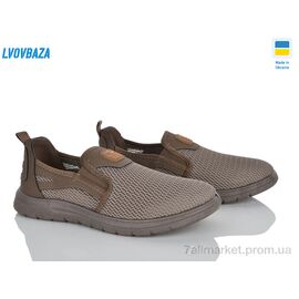 Фотография Кроссовки мужские модные Лето 32-01 мокко (6 пар р.41-45) "Lvovbaza" недорого оптом от прямого поставщика
