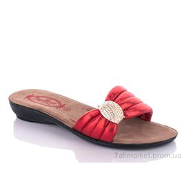 Фотография Шлепки женские облегченные Лето W26-7152 red (6 пар р.36-40) "DeMur" недорого оптом от прямого поставщика