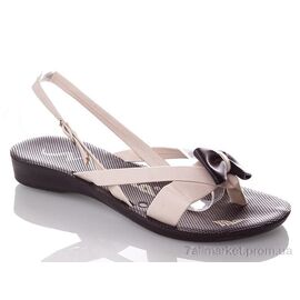 Фотография Босоножки женские летние Лето W26-Bant beige (6 пар р.37-41) "DeMur" недорого оптом от прямого поставщика