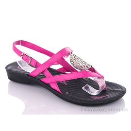 Фотография Босоножки женские летние Лето W26-Collar fuchsia (6 пар р.37-41) "DeMur" недорого оптом от прямого поставщика