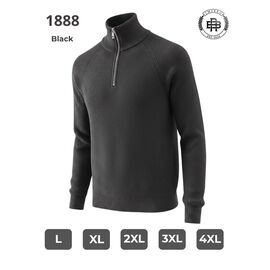 Фотография Свитер мужской 1888 black р.L-5XL "2BRO" недорого оптом от прямого поставщика