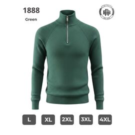 Фотография Свитер мужской 1888 green р.L-5XL "2BRO" недорого оптом от прямого поставщика