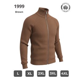 Фотография Кофта мужская 1999 brown р.L-5XL "2BRO" недорого оптом от прямого поставщика
