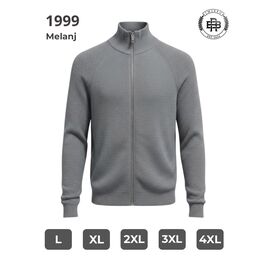 Фотография Кофта мужская 1999 grey р.L-5XL "2BRO" недорого оптом от прямого поставщика