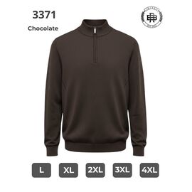 Фотография Свитер мужской 3371 chokolate р.L-5XL "2BRO" недорого оптом от прямого поставщика