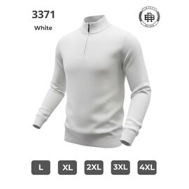 Фотография Свитер мужской 3371 white р.L-5XL "2BRO" недорого оптом от прямого поставщика