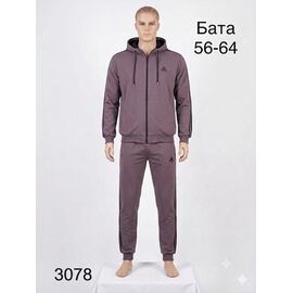 Фотография Костюм спортивный мужской 3078 beige р.56-64 "WHITE" недорого оптом от прямого поставщика