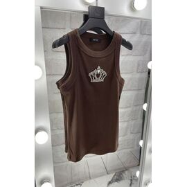 Фотография Майка женская 4480 brown р.S-M "Karon" недорого оптом от прямого поставщика