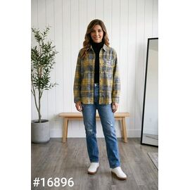 Фотография Рубашка женская 16896 yellow р.44-48 "Kosta" недорого оптом от прямого поставщика