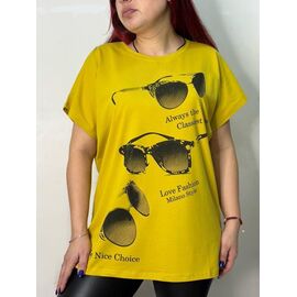 Фотография Футболка женская 5538 yellow р.50-54 "Kosta" недорого оптом от прямого поставщика