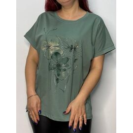 Фотография Футболка женская 8102 green р.50-54 "Kosta" недорого оптом от прямого поставщика