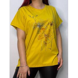 Фотография Футболка женская 8102 yellow р.50-54 "Kosta" недорого оптом от прямого поставщика