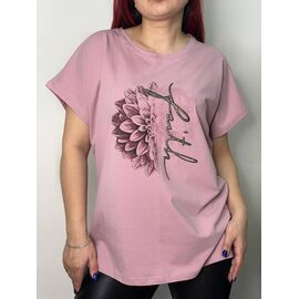 Фотография Футболка женская E013 pink р.50-54 "Kosta" недорого оптом от прямого поставщика