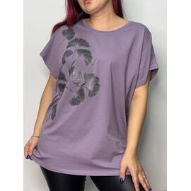 Фотография Футболка женская E015 purple р.50-54 "Kosta" недорого оптом от прямого поставщика