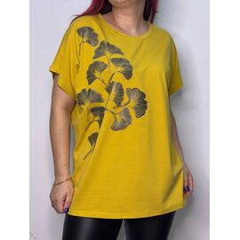 Фотография Футболка женская E015 yellow р.50-54 "Kosta" недорого оптом от прямого поставщика