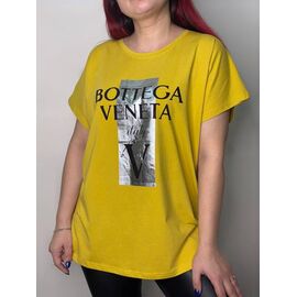 Фотография Футболка женская E032 yellow р.50-54 "Kosta" недорого оптом от прямого поставщика