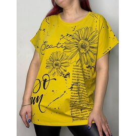 Фотография Футболка женская E036 yellow р.50-54 "Kosta" недорого оптом от прямого поставщика
