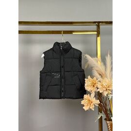 Фотография Жилетка детская на мальчика 602 black р.122-146 "Delfinka" недорого оптом от прямого поставщика