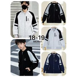 Фотография Кофта детская спортивная на мальчика 18-19 grey р.10-12 "Фунтик" недорого оптом от прямого поставщика