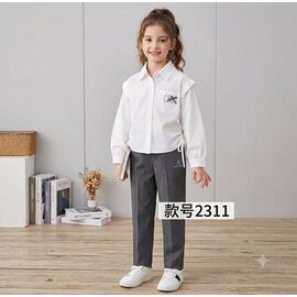 Фотография Рубашка детская на девочку 2311 white р.4-8 "Фунтик" недорого оптом от прямого поставщика