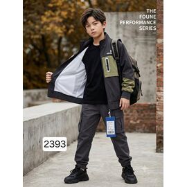 Фотография Кофта детская спортивная на мальчика 2393 black р.1-5 "Фунтик" недорого оптом от прямого поставщика