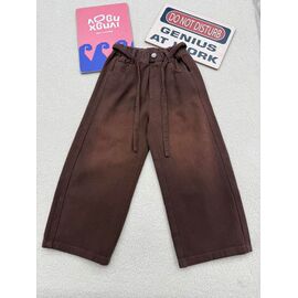 Фотография Джинсы детские на девочку F018 brown р.120-170 "Yalisi" недорого оптом от прямого поставщика