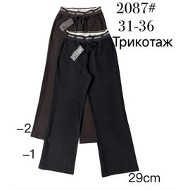 Фотография Штаны спортивные женские 2087-1 black р.31-36 "Immei" недорого оптом от прямого поставщика