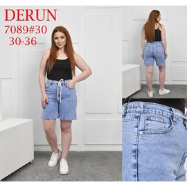 Фотография Шорты женские 7089 blue р.30-39 "LILY" недорого оптом от прямого поставщика