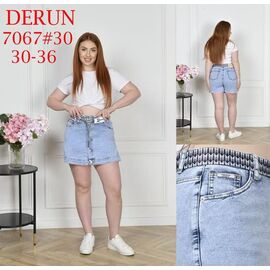 Фотография Юбка-шорты женская 7067 l.blue р.30-36 "LILY" недорого оптом от прямого поставщика