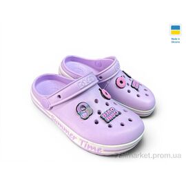 Крокси дитячі літні Літо 328 лаванда (8 пар р.33-36) "Rai shoes" недорого оптом від прямого постачальника