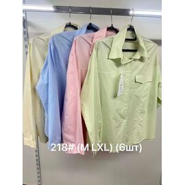 Сорочка жіноча 218 l.blue р.M-XL "Jacket" недорого оптом від прямого постачальника