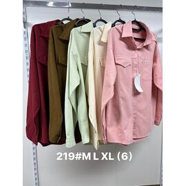 Сорочка жіноча 219 l.beige р.M-XL "Jacket" недорого оптом від прямого постачальника