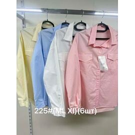 Сорочка жіноча 225 l.blue р.M-XL "Jacket" недорого оптом від прямого постачальника