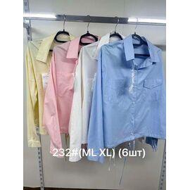 Сорочка жіноча 232 yellow р.M-XL "Jacket" недорого оптом від прямого постачальника