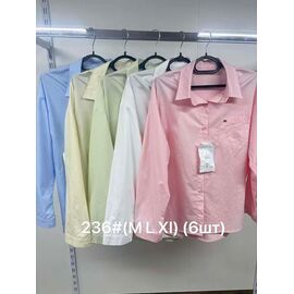 Сорочка жіноча 236 pink р.M-XL "Jacket" недорого оптом від прямого постачальника