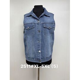 Жилетка жіноча 2511 blue р.XL-5XL "Jacket" недорого оптом від прямого постачальника