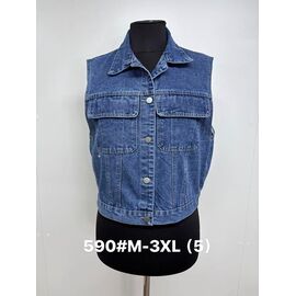 Жилетка жіноча 590 blue р.M-3XL "Jacket" недорого оптом від прямого постачальника