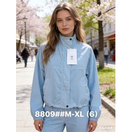 Куртка жіноча 8809 l.blue р.M-XL "Jacket" недорого оптом від прямого постачальника
