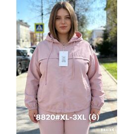 Куртка жіноча 8820 pink р.XL-3XL "Jacket" недорого оптом від прямого постачальника
