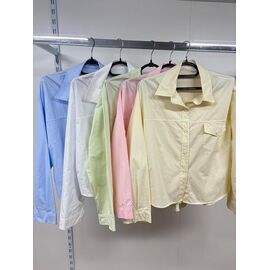 Сорочка жіноча 912 l.blue р.M-XL "Jacket" недорого оптом від прямого постачальника