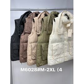 Жилетка жіноча M6028 d.beige р.M-2XL "Jacket" недорого оптом від прямого постачальника